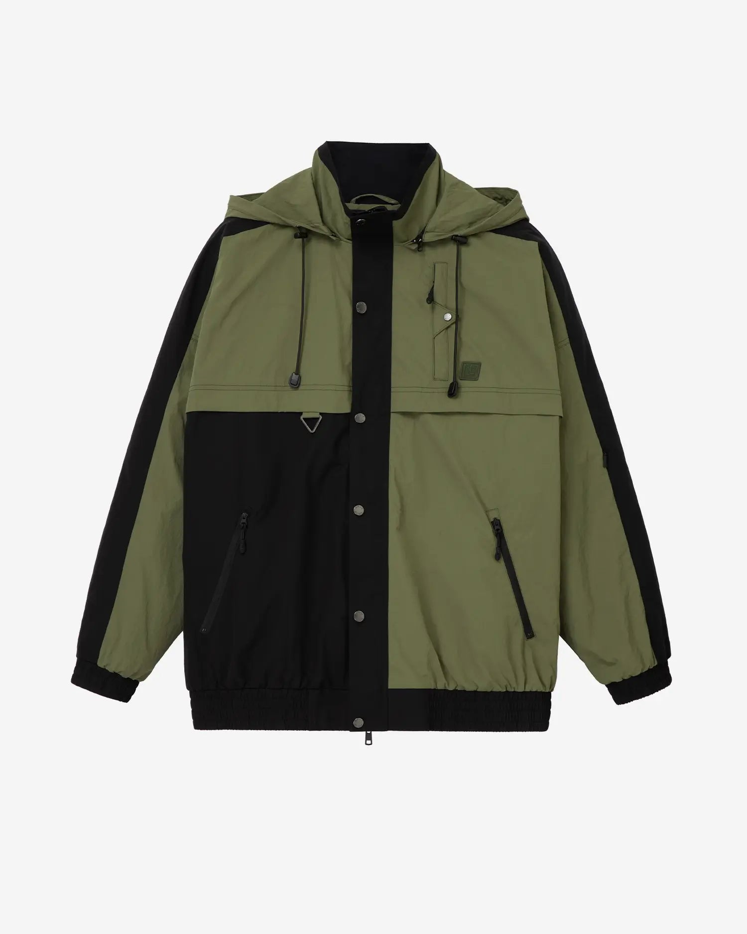 Army green track jacket best sale