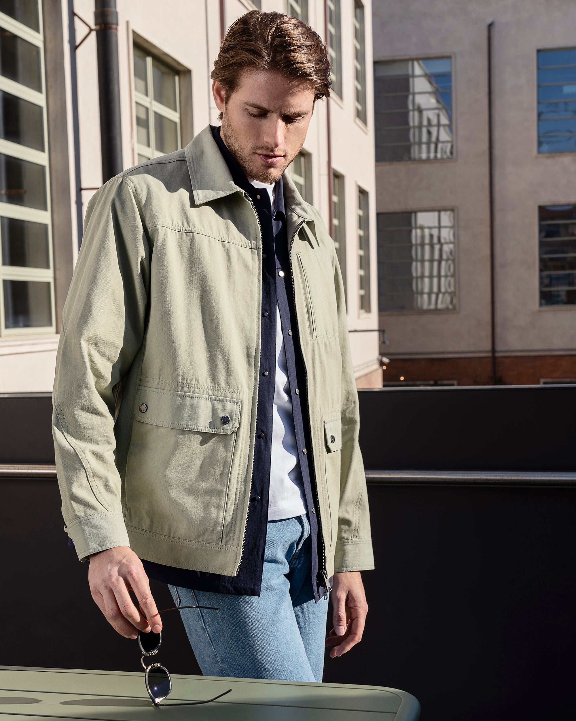 Men's Utility Canvas Workwear Jacket