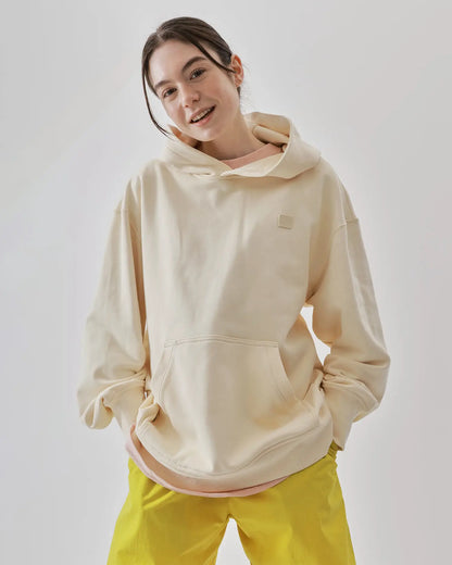 Women's Heavyweight Cotton Hoodie in Light Beige 03 #beige