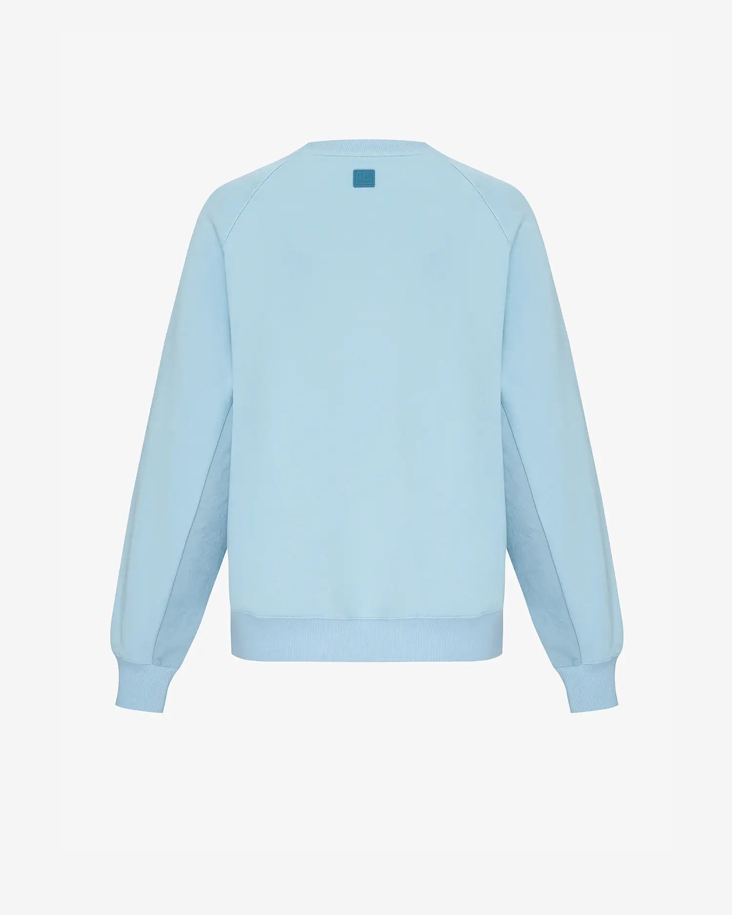 Men's Mixed Fabric Crew Sweatshirt in Light Blue 02 #light-blue