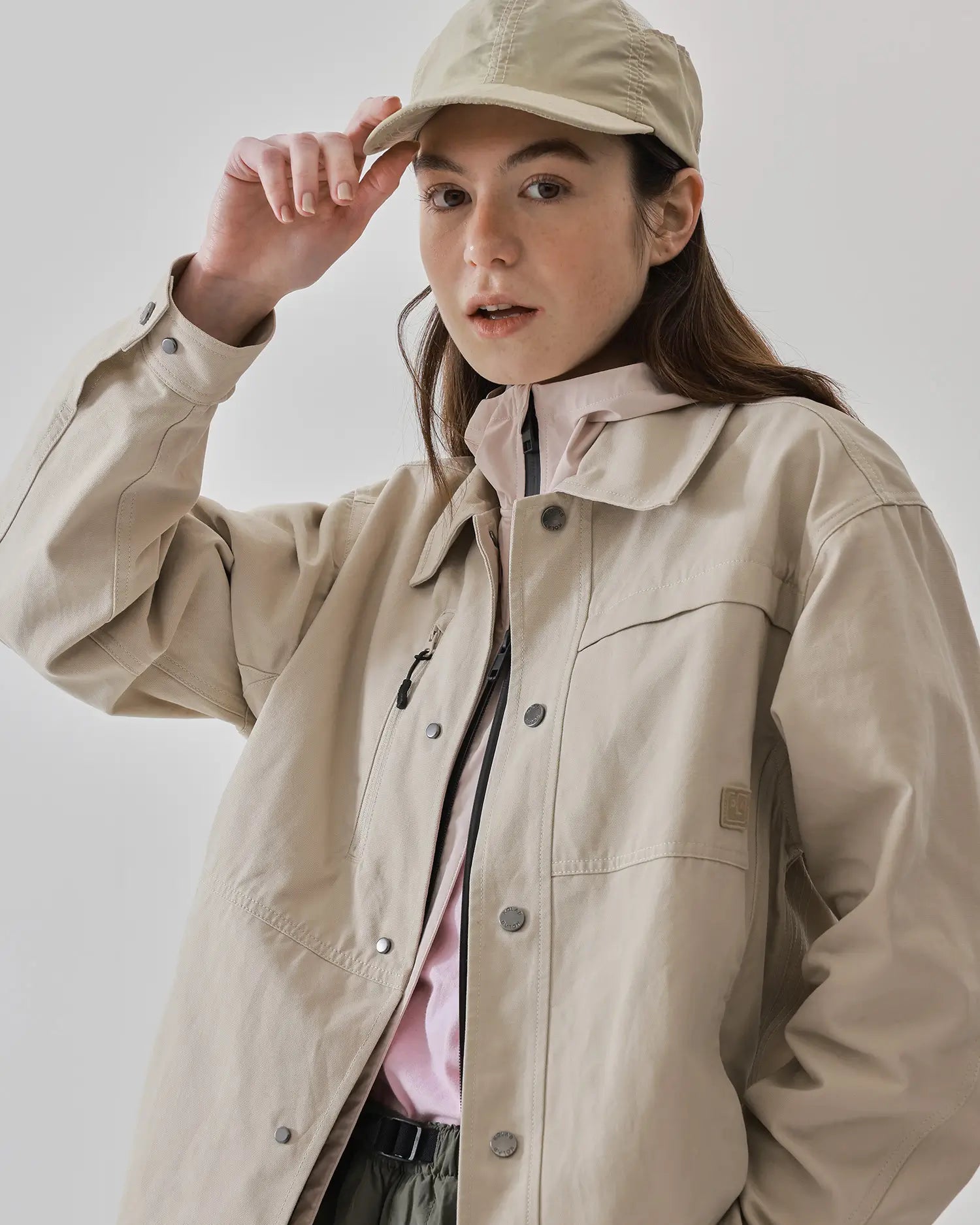 Women's Chore Jacket in Beige 05 #beige