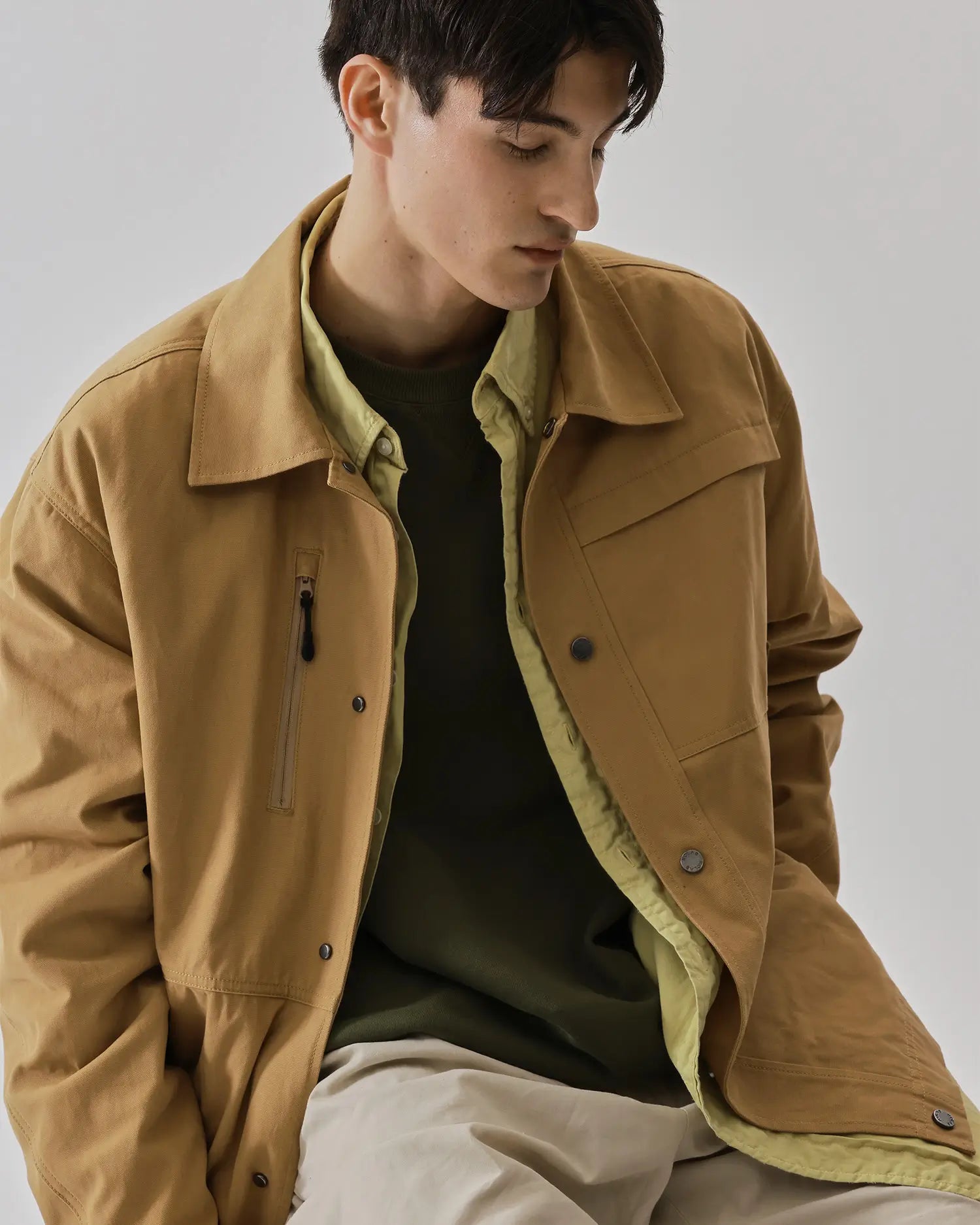 Men's Chore Jacket in Sand 07 