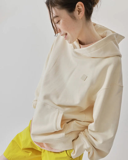 Women's Heavyweight Cotton Hoodie in Light Beige 05 #beige