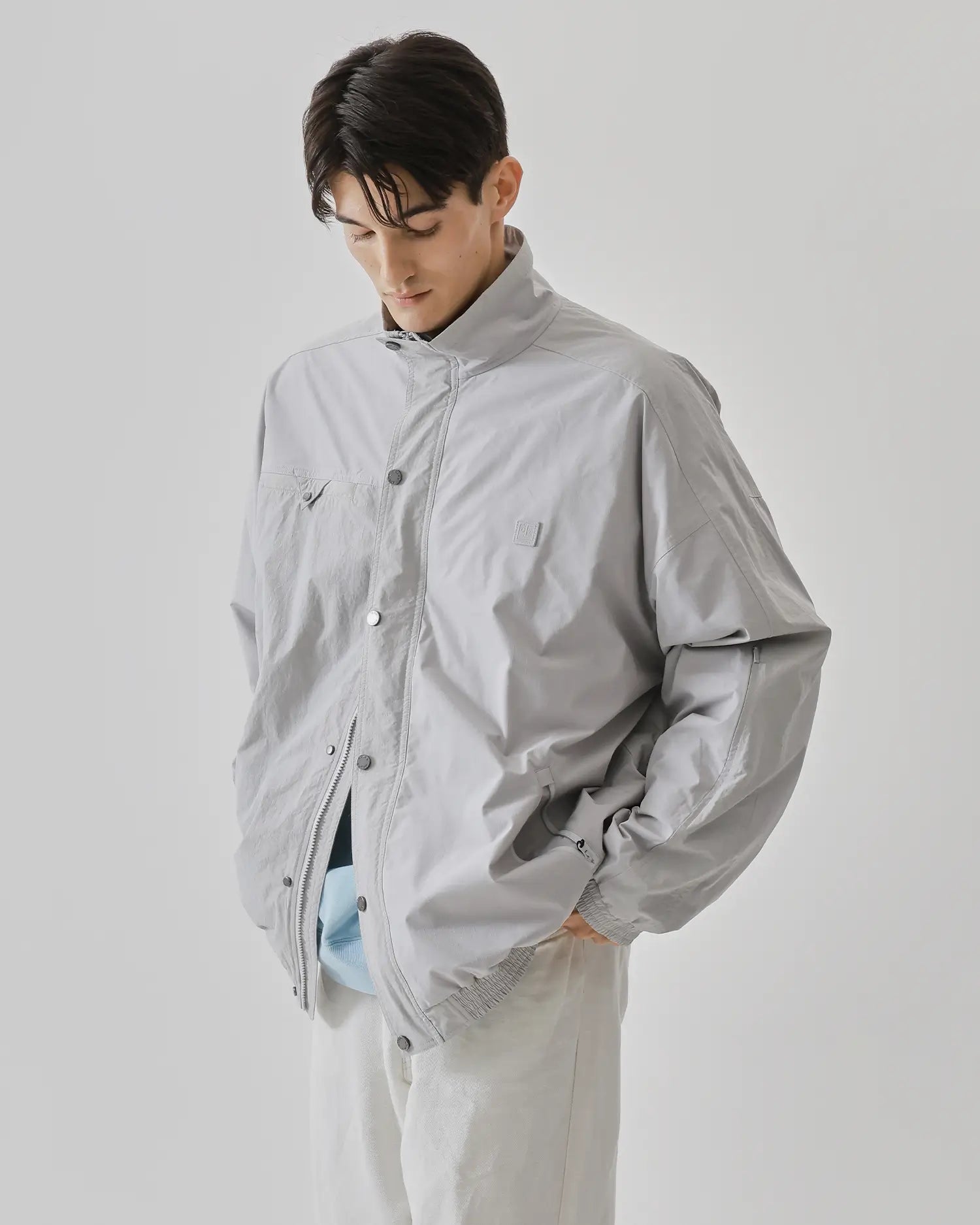 Shop Men s Track Jacket in Gray KOLAB