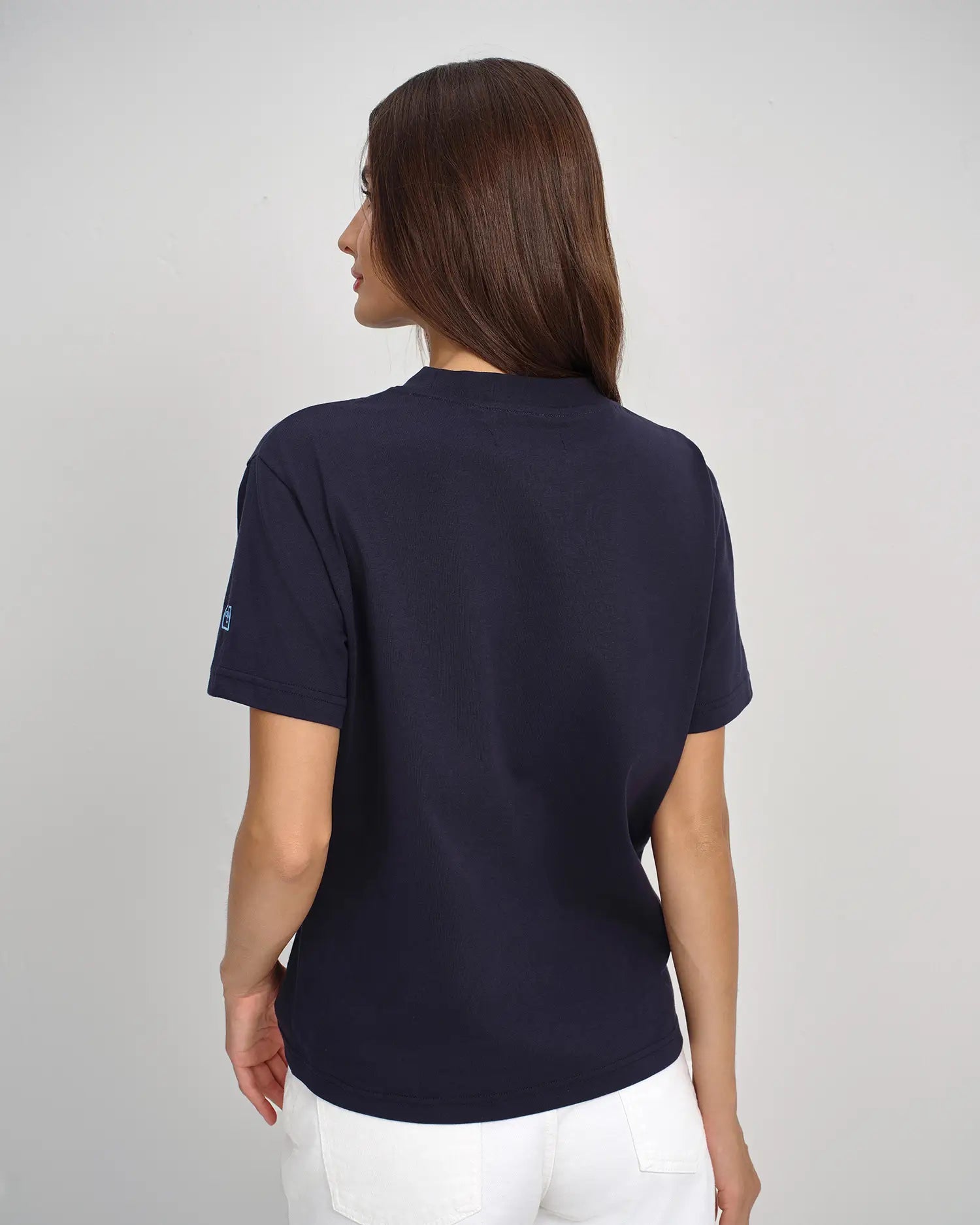 Women's Embroidered Crest Tee