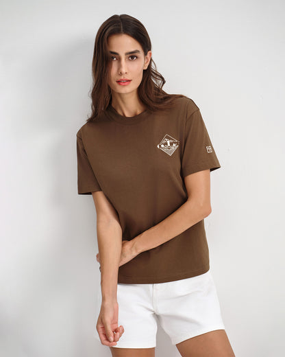 Women's Embroidered Crest Tee