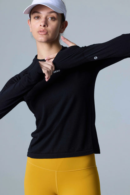 Maglia a maniche lunghe Tech Merino Classic Fit da donna