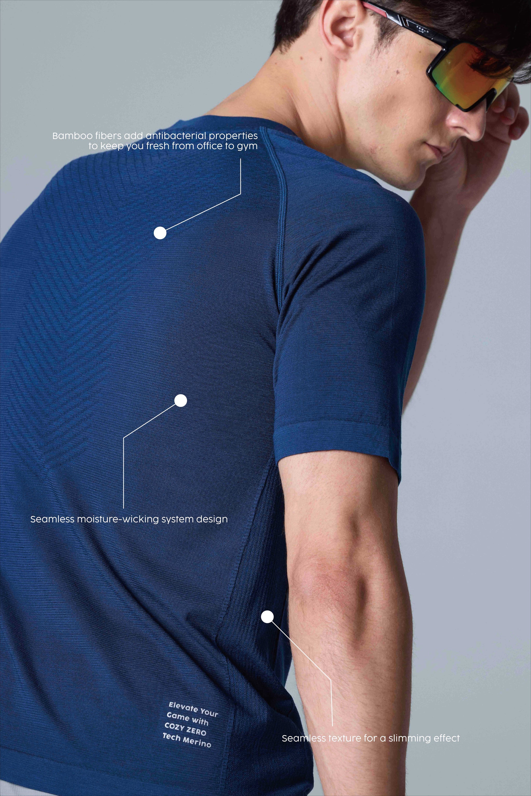 Leichtes Tech Merino Daily-T-Shirt für Herren