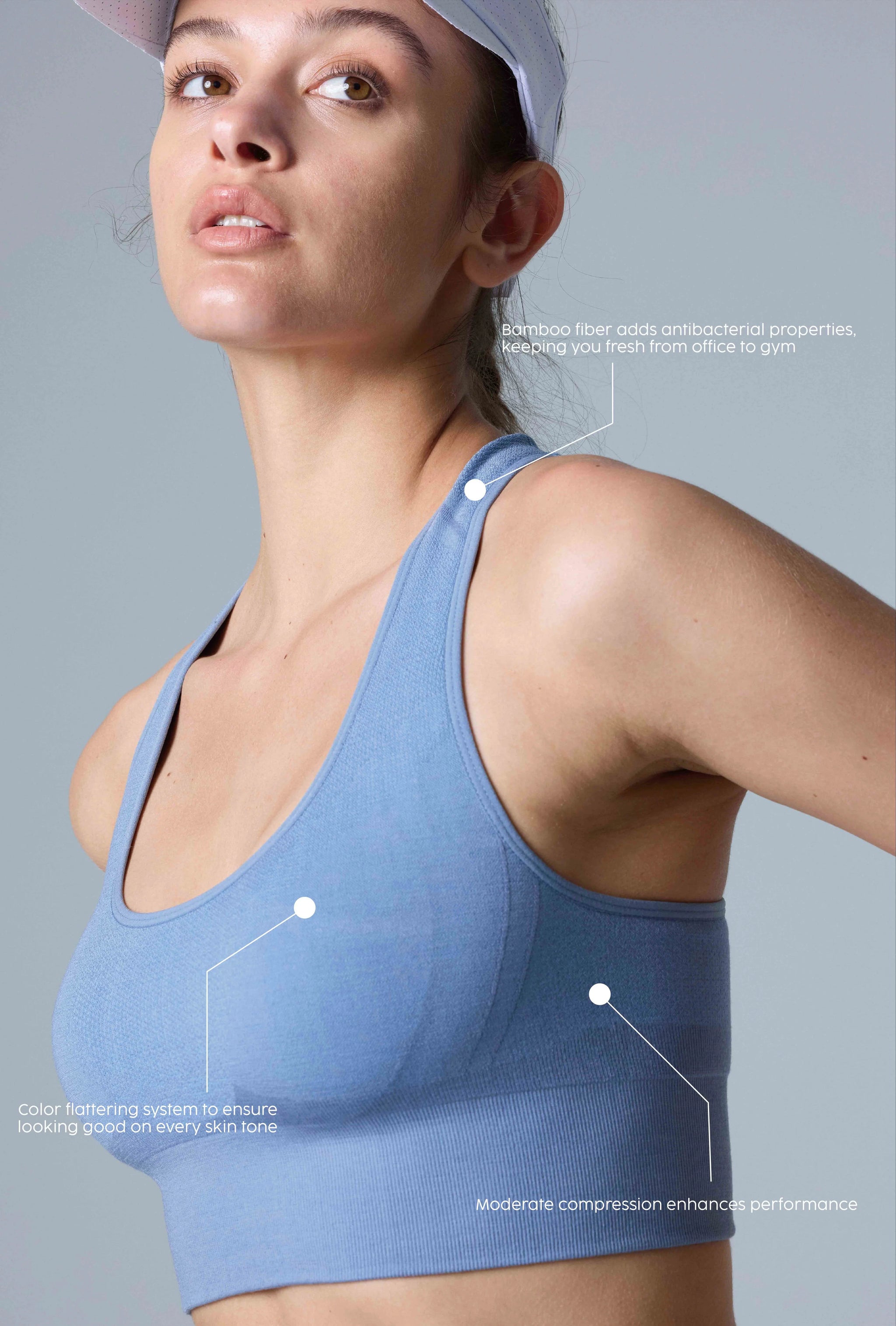 Women's Tech Merino Mid-support Sports Bra